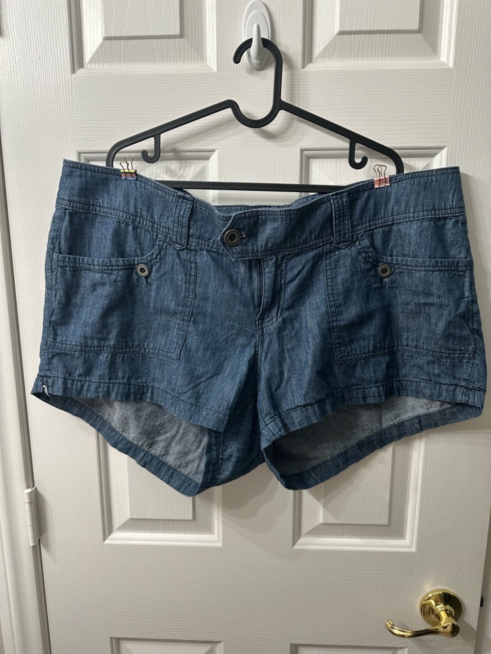 Torrid Denim Shorts Darker Blue Wash Short Shorts 18